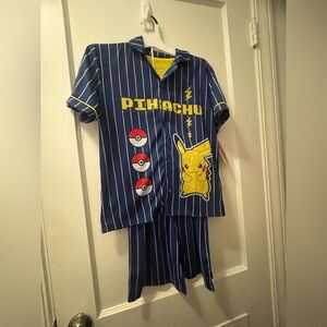 Pikachu Kids Pajamas - Blue